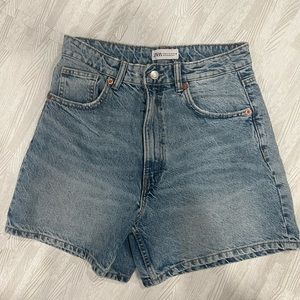 ZARA mom fit high waisted shorts